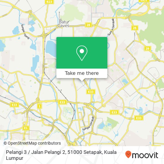 Pelangi 3 / Jalan Pelangi 2, 51000 Setapak map