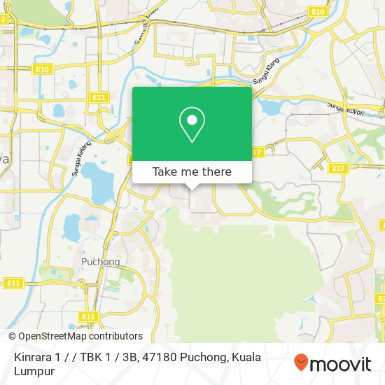 Kinrara 1 / / TBK 1 / 3B, 47180 Puchong map