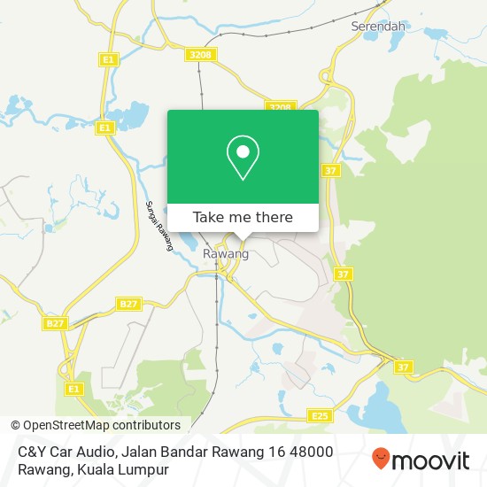C&Y Car Audio, Jalan Bandar Rawang 16 48000 Rawang map