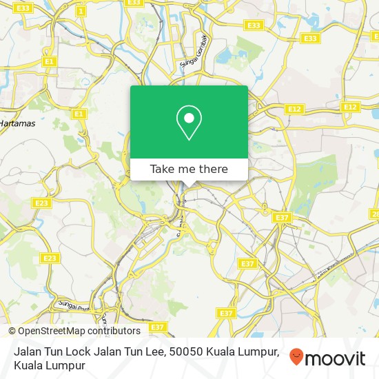 Peta Jalan Tun Lock Jalan Tun Lee, 50050 Kuala Lumpur