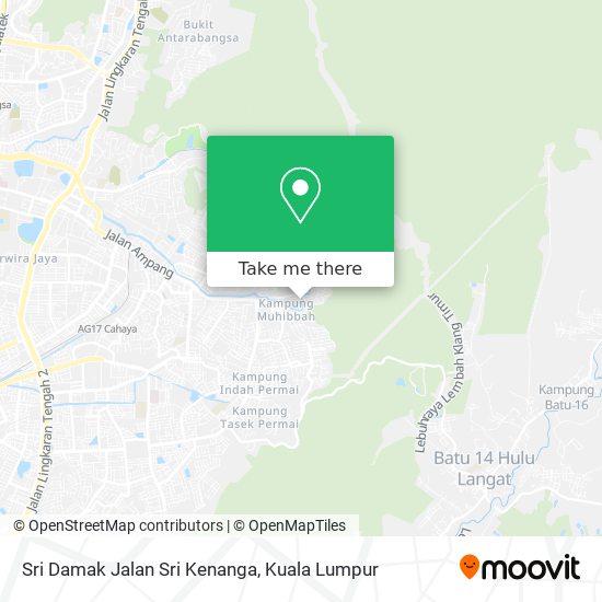 Sri Damak Jalan Sri Kenanga map