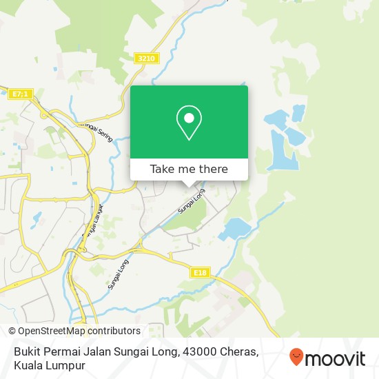 Bukit Permai Jalan Sungai Long, 43000 Cheras map