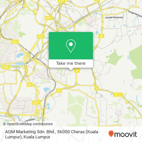 Peta AQM Marketing Sdn. Bhd., 56000 Cheras (Kuala Lumpur)