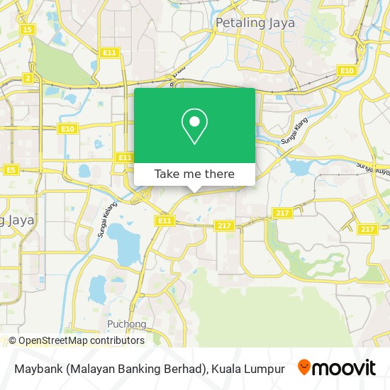 Maybank (Malayan Banking Berhad) map