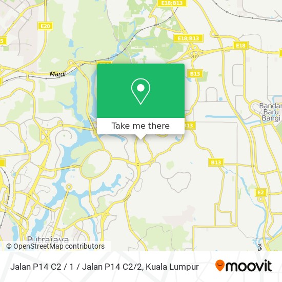 Peta Jalan P14 C2 / 1 / Jalan P14 C2 / 2