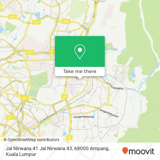 Jal Nirwana 41 Jal Nirwana 43, 68000 Ampang map