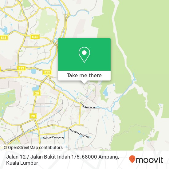 Jalan 12 / Jalan Bukit Indah 1 / 6, 68000 Ampang map