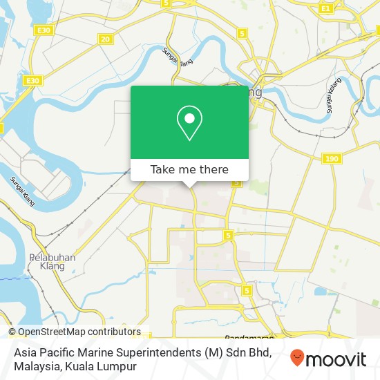 Asia Pacific Marine Superintendents (M) Sdn Bhd, Malaysia map