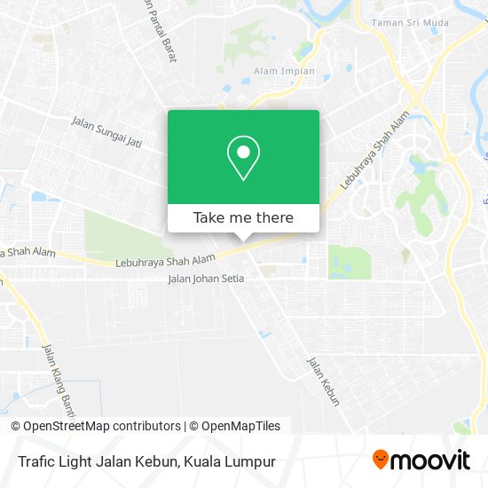 Trafic Light Jalan Kebun map