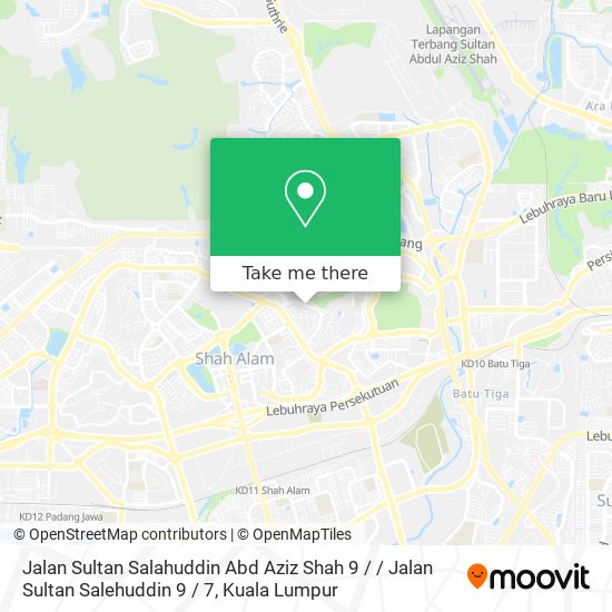 Peta Jalan Sultan Salahuddin Abd Aziz Shah 9 / / Jalan Sultan Salehuddin 9 / 7