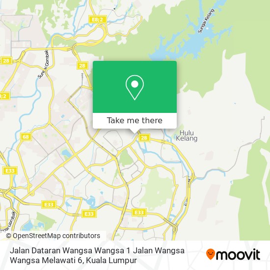 Peta Jalan Dataran Wangsa Wangsa 1 Jalan Wangsa Wangsa Melawati 6