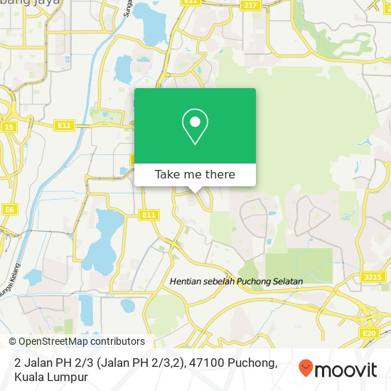 Peta 2 Jalan PH 2 / 3 (Jalan PH 2 / 3,2), 47100 Puchong