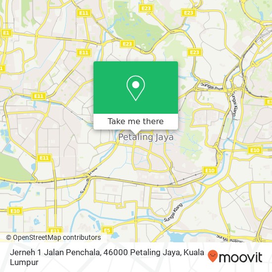 Peta Jerneh 1 Jalan Penchala, 46000 Petaling Jaya