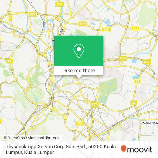 Thyssenkrupp Xervon Corp Sdn. Bhd., 50250 Kuala Lumpur map