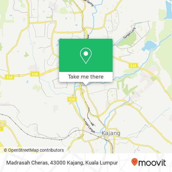Peta Madrasah Cheras, 43000 Kajang