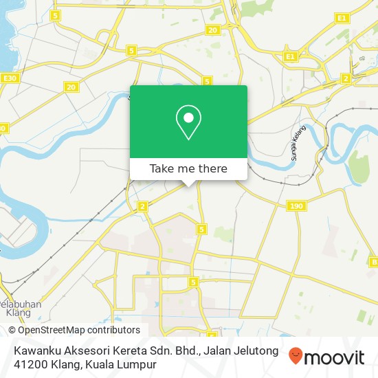 Kawanku Aksesori Kereta Sdn. Bhd., Jalan Jelutong 41200 Klang map