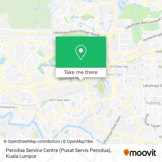 Peta Perodua Service Centre (Pusat Servis Perodua)