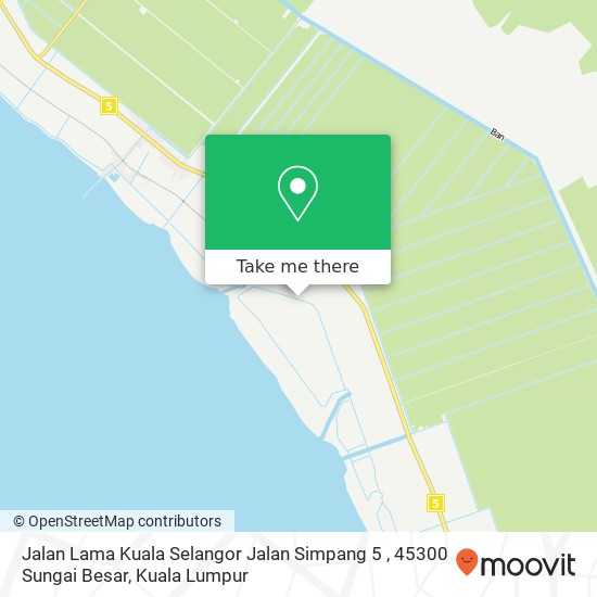 Peta Jalan Lama Kuala Selangor Jalan Simpang 5 , 45300 Sungai Besar