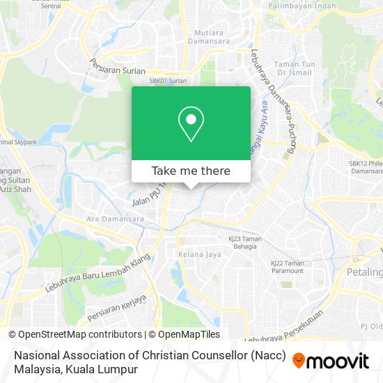 Peta Nasional Association of Christian Counsellor (Nacc) Malaysia