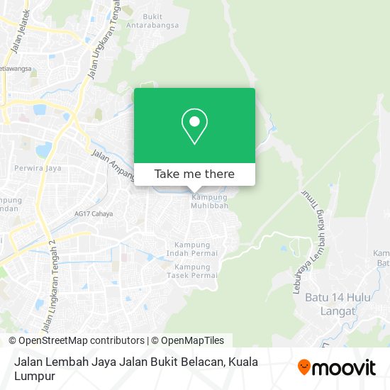 Peta Jalan Lembah Jaya Jalan Bukit Belacan