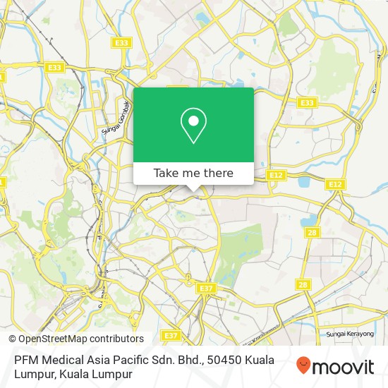 Peta PFM Medical Asia Pacific Sdn. Bhd., 50450 Kuala Lumpur