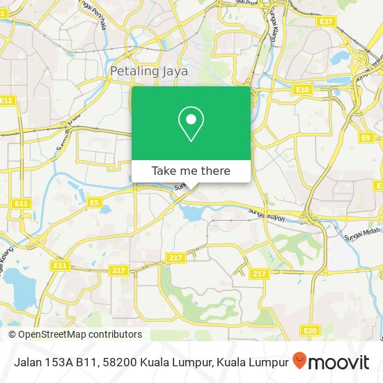 Jalan 153A B11, 58200 Kuala Lumpur map