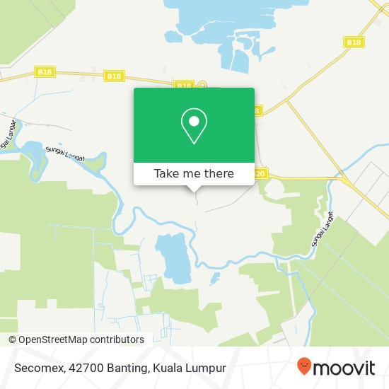 Secomex, 42700 Banting map