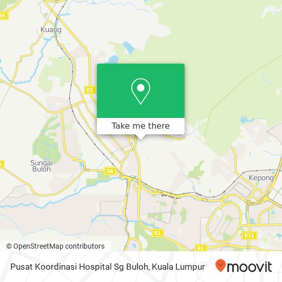 Pusat Koordinasi Hospital Sg Buloh map