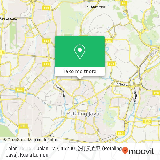 Jalan 16 16 1 Jalan 12 /, 46200 必打灵查亚 (Petaling Jaya) map