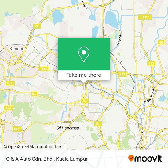 C & A Auto Sdn. Bhd. map