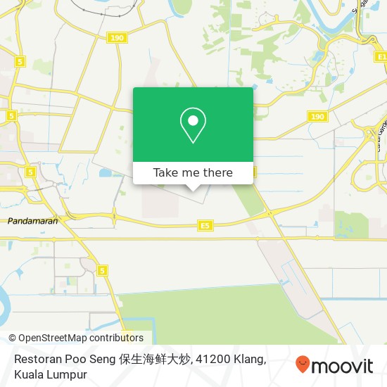 Restoran Poo Seng 保生海鲜大炒, 41200 Klang map