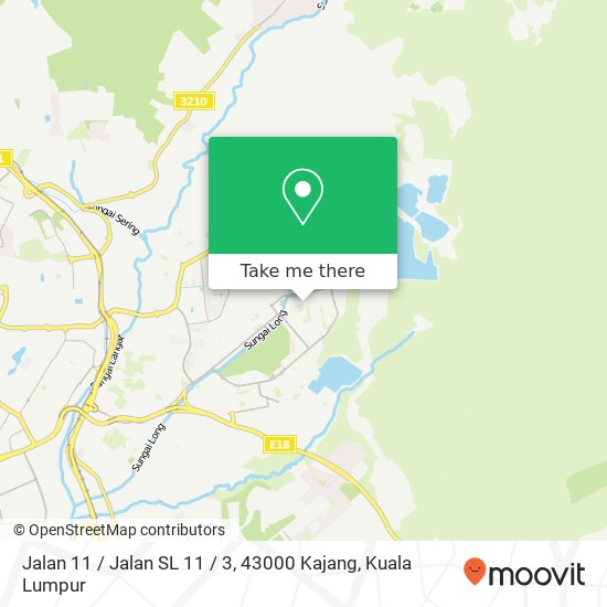 Peta Jalan 11 / Jalan SL 11 / 3, 43000 Kajang