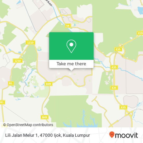 Lili Jalan Melur 1, 47000 Ijok map