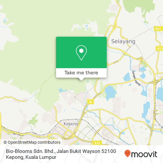 Bio-Blooms Sdn. Bhd., Jalan Bukit Wayson 52100 Kepong map