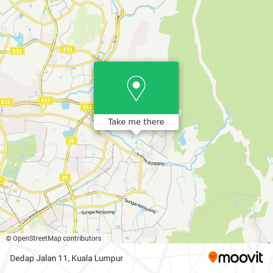 Dedap Jalan 11 map