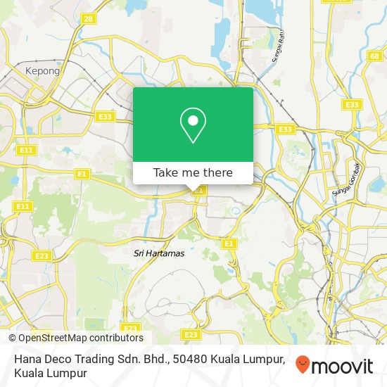 Hana Deco Trading Sdn. Bhd., 50480 Kuala Lumpur map