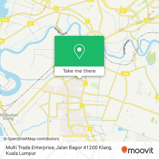 Multi Trade Enterprise, Jalan Bagor 41200 Klang map