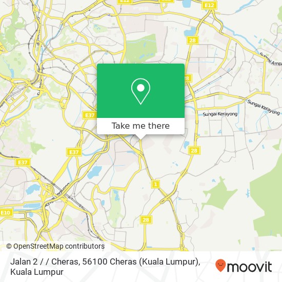 Jalan 2 / / Cheras, 56100 Cheras (Kuala Lumpur) map