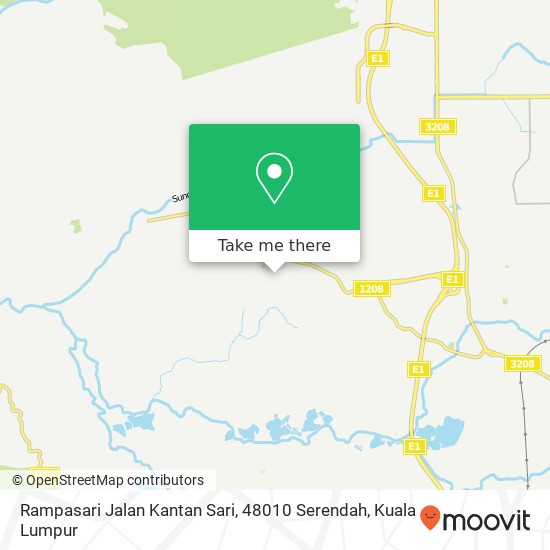 Rampasari Jalan Kantan Sari, 48010 Serendah map