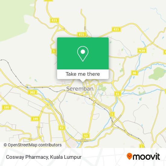 Cosway Pharmacy map