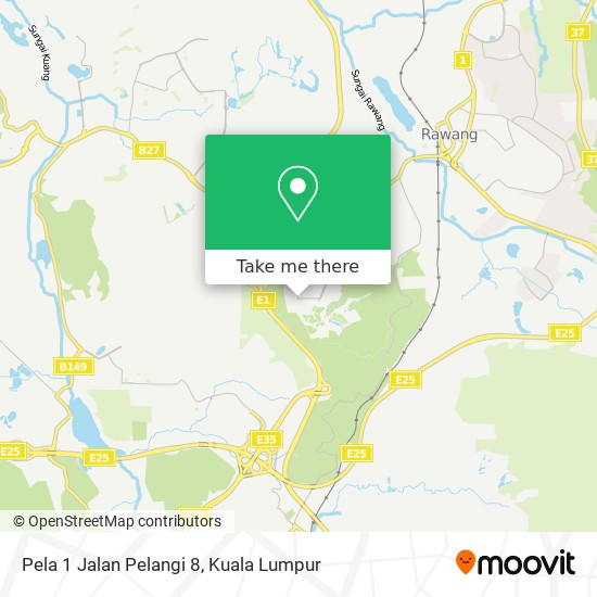 Peta Pela 1 Jalan Pelangi 8