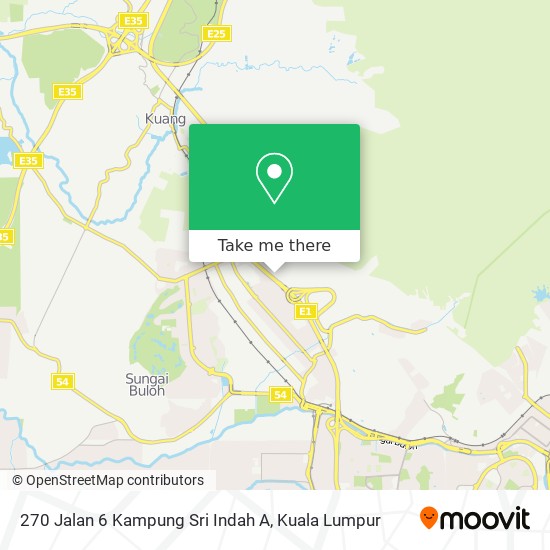 Peta 270 Jalan 6 Kampung Sri Indah A