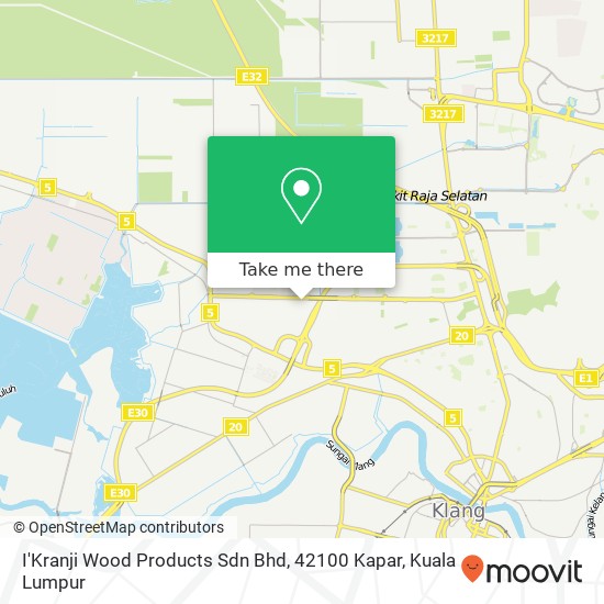 I'Kranji Wood Products Sdn Bhd, 42100 Kapar map