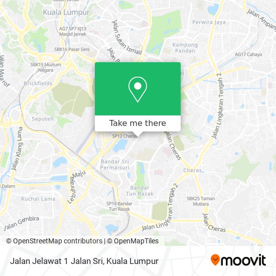 Jalan Jelawat 1 Jalan Sri map