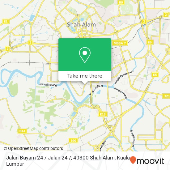 Jalan Bayam 24 / Jalan 24 /, 40300 Shah Alam map