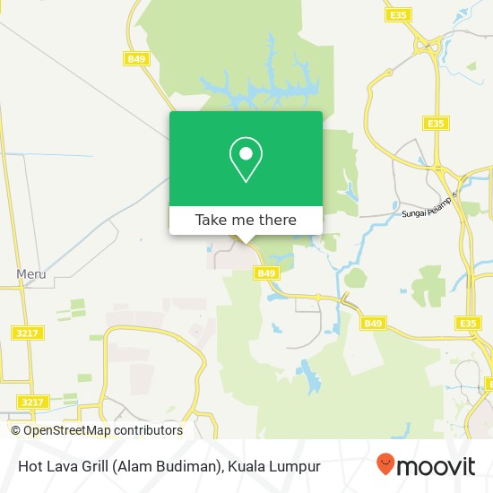 Hot Lava Grill (Alam Budiman) map