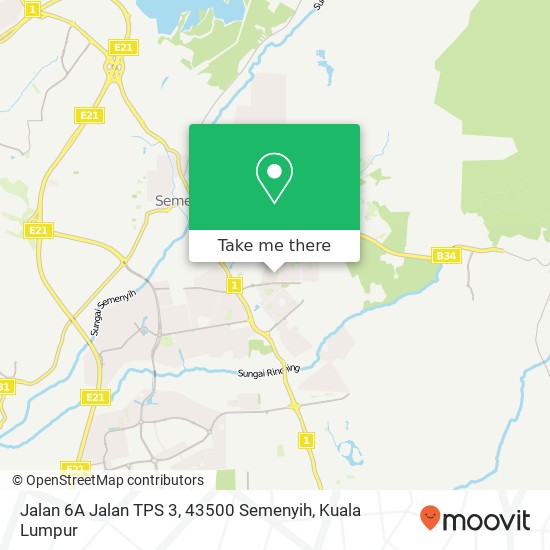 Jalan 6A Jalan TPS 3, 43500 Semenyih map