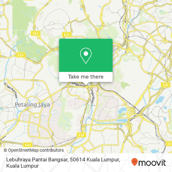 Peta Lebuhraya Pantai Bangsar, 50614 Kuala Lumpur