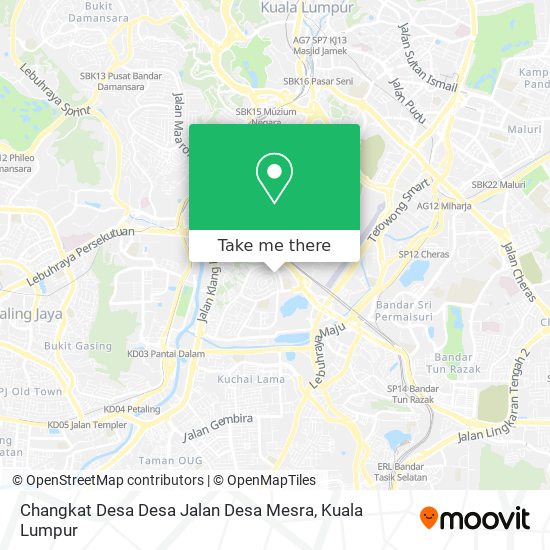 Changkat Desa Desa Jalan Desa Mesra map