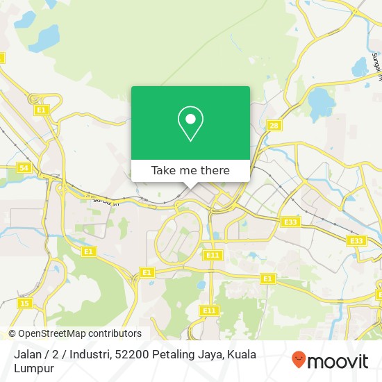 Peta Jalan / 2 / Industri, 52200 Petaling Jaya